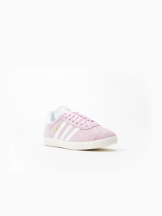 Adidas Gazelle Γυναικεία Sneakers Pink / Cloud White / Gold Metallic