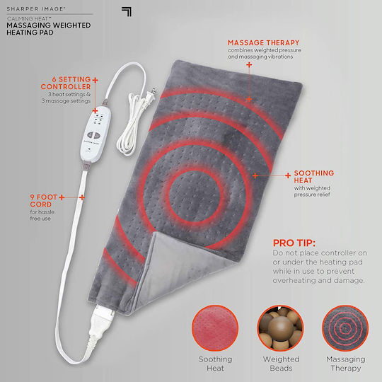 Factory Massaging Weighted Heating Pad Mat Massage for the Neck, the Waist & the Back with Vibration and Heating Function Green