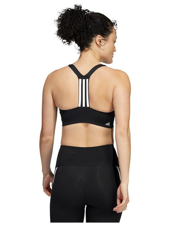 adidas Powerimpact Training Γυναικείο Αθλητικό Μπουστάκι Μαύρο με Επένδυση