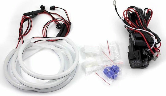 Car Headlight Angel Eye Ring 12V BMW E46 White Color