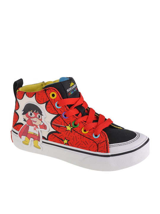 Street Fame Kinder Sneakers Hoch Rot