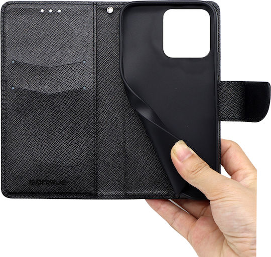 Sonique Trend Brieftasche Synthetisches Leder Schwarz (Redmi 10C)