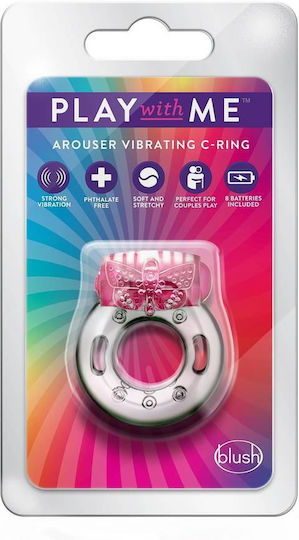Blush Arouser Vibrating C Ring Pink