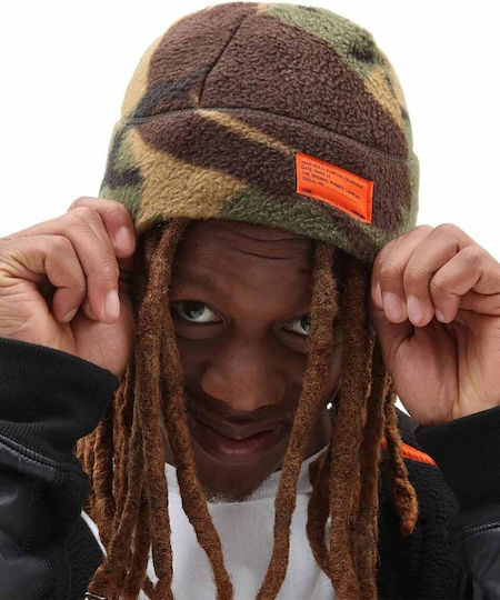 Ανδρικός Beanie Σκούφος σε Χακί χρώμα