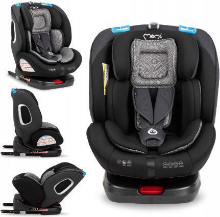 Momi Tordi Καθισματάκι Αυτοκινήτου με Isofix Black 0-36 kg