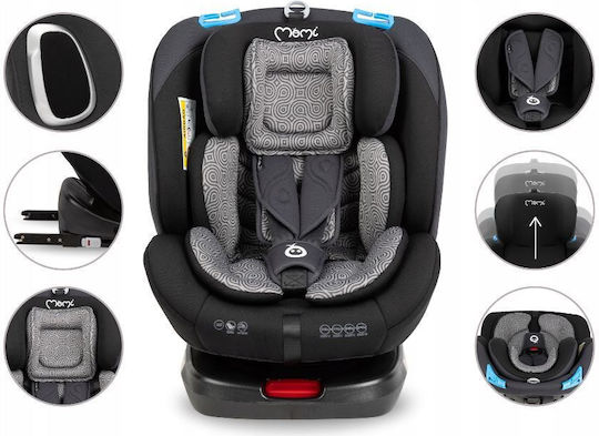Momi Tordi Καθισματάκι Αυτοκινήτου με Isofix Black 0-36 kg
