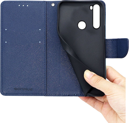 Sonique Trend Wallet Piele artificială Roșu / Albastru închis (Redmi Note 8 2021)