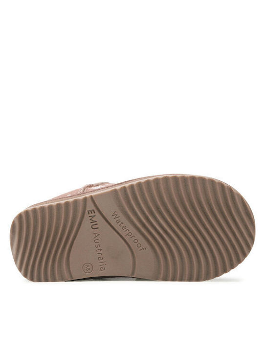 Brumby Suede Kinder-Schneestiefel Mushroom/Champignon