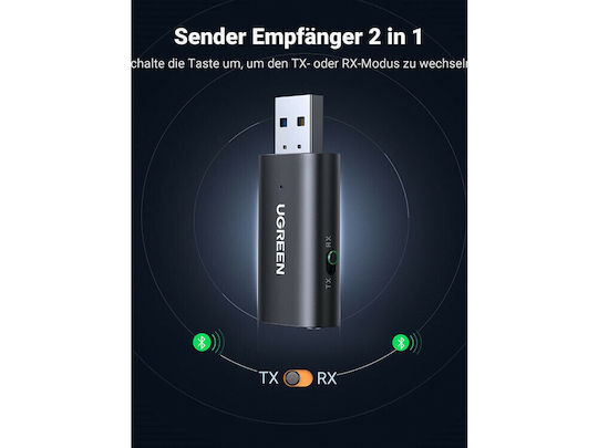 Ugreen CM523 v5 Bluetooth 5.1 Receiver / Transmitter with USB Output Port