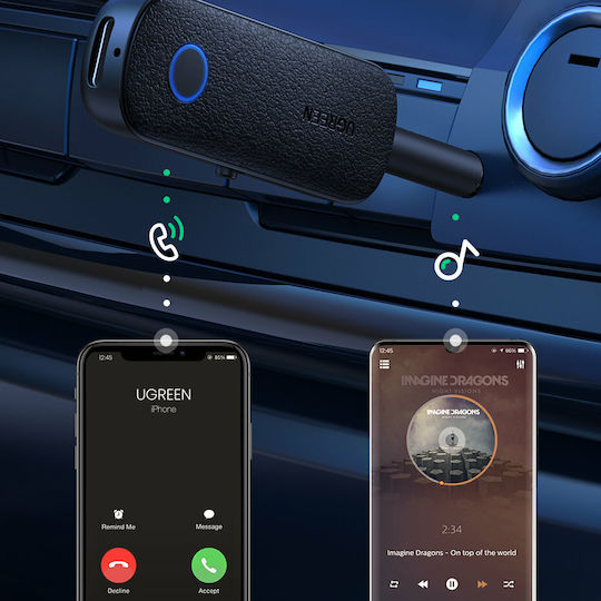 Ugreen CM403 Bluetooth 5.0 Empfänger / Sender mit Olivenerntestangen-Ausgang 3,5 mm Klinke