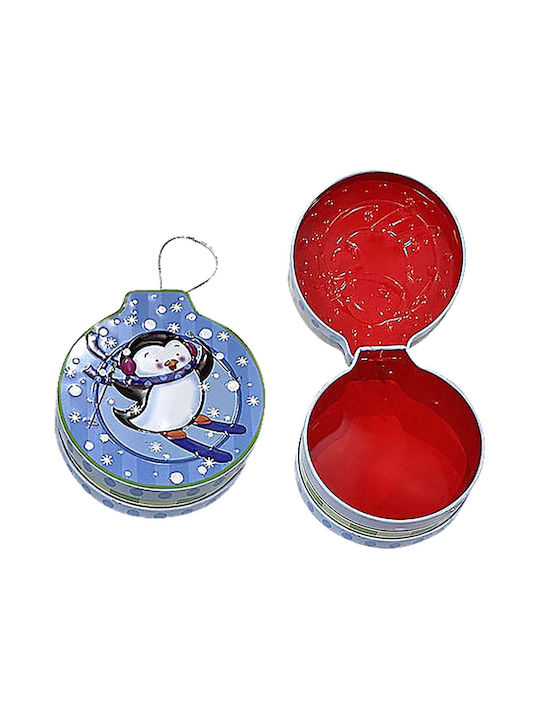 XMASfest De Crăciun Metalică Figurină Caseta Înălțime 4cm. (Diverse modele/culori)