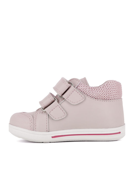 Kids Boots with Velcro Pink