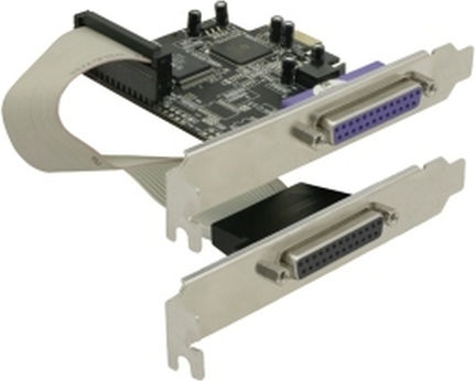 DeLock PCIe Controller with 2 DB25 Parallel Ports