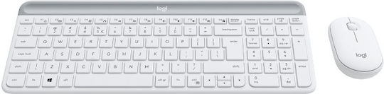 Logitech MK470 Wireless Keyboard & Mouse Set English US White