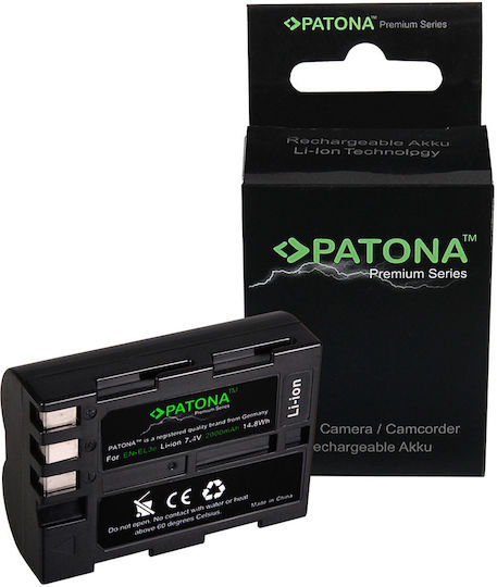 Patona Батерия за фотоапарат Premium EN-EL3e 1226 Литиево-йонни (Li-Ion) 2000mAh Съвместима с Nikon
