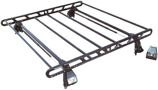 Hermes SGS1 Metallic Car Roof Rack for Volkswagen Polo 3/5D (Set with Legs and Locks)