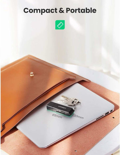 Ugreen Card Reader USB 3.0 για SD/microSD Λευκό