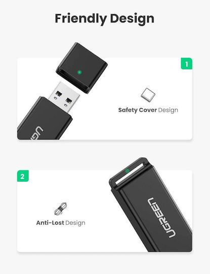 Ugreen Card Reader USB 3.0 για SD/microSD Λευκό