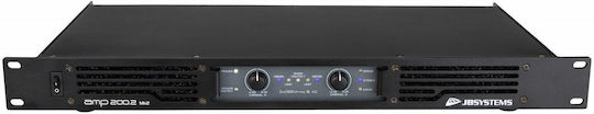Jb Systems AMP200-2 PA Power Amplifier 2 Channels 200W/4Ω 130W/8Ω with Cooling System Black