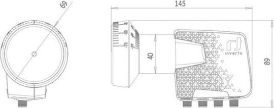 Inverto Quattro Home Pro LNB Quad (4 Εξόδων)
