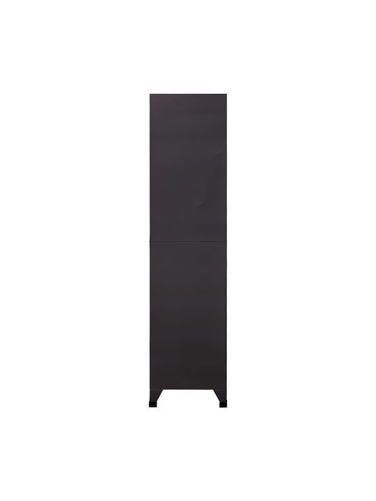 Шкаф Метал с 12 шкафчета Charcoal 90x45x180бр