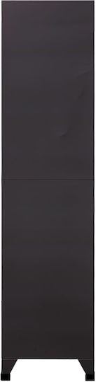 Шкаф Метал с 12 шкафчета Charcoal 90x45x180бр