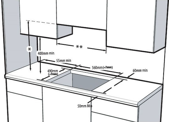 Beko Cuptor Deasupra Blatului 66lt cu Plite Ceramice L59.4cm.