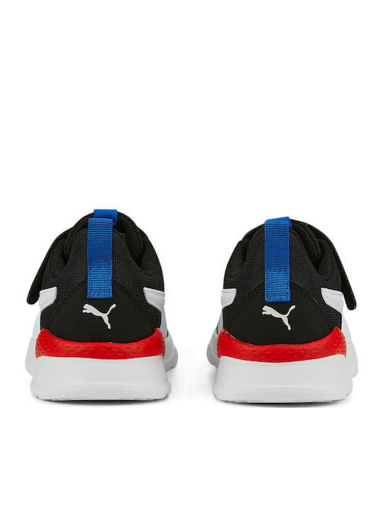 Anzarun Lite Kids Sports Shoes Running with Hoop & Loop Closure Black