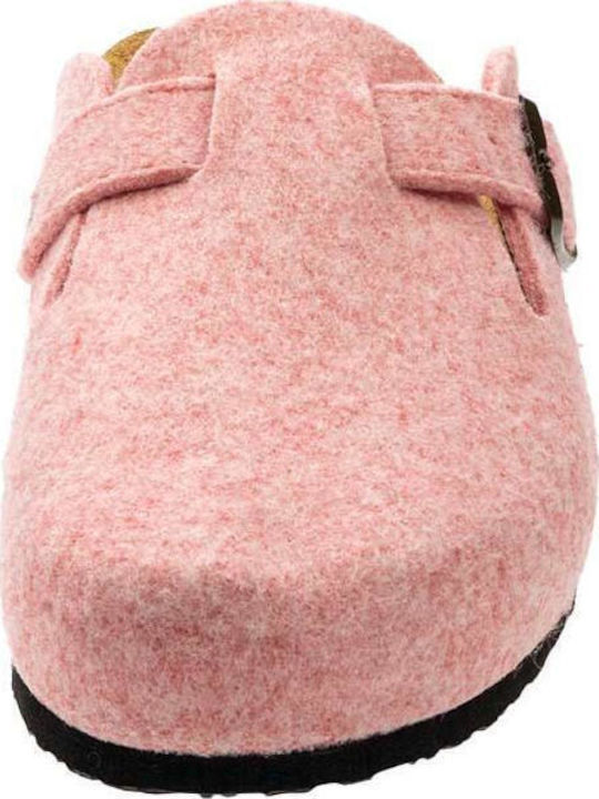 Afelpado Woolen Women's Winter Slippers Blogg Fieltro Pink/Black