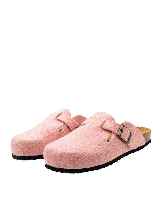 Afelpado Woolen Women's Winter Slippers Blogg Fieltro Pink/Black