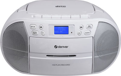 Denver Φορητό Ηχοσύστημα TDC-280W με CD / MP3 / USB / Ραδιόφωνο σε Λευκό Χρώμα