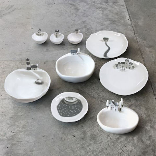 Synchronia Decorative Bowl White 12x12x2.6cm