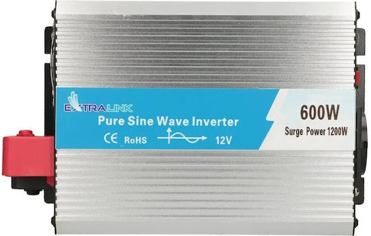 Extralink Inverter für Autos Reine Sinuswelle 600W für 12V DC