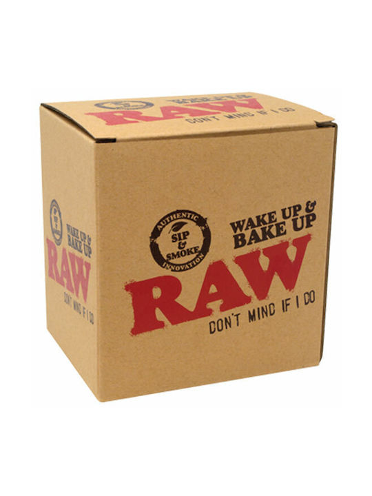 Raw Wake-Up and Bake-Up Tasse Keramik Schwarz 1Stück