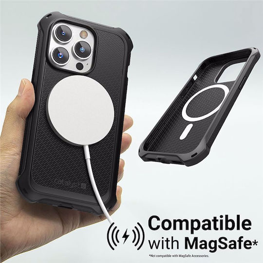 Catalyst Crux MagSafe Задна корица Пластмаса с Каишка Черен (iPhone 14 Pro)