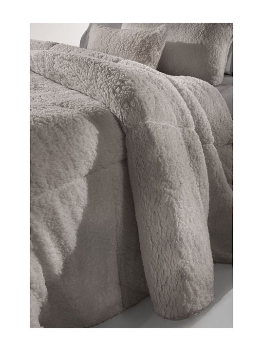 Guy Laroche Duvet Cover with Hollowfiber Filling Single 160x220cm Mouton Smoke 650Gsm