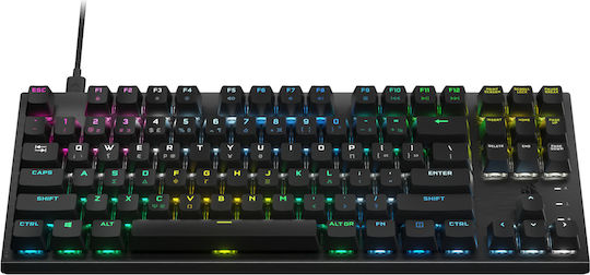 Corsair K60 Pro TKL RGB Gaming Mechanical Keyboard Tenkeyless with Corsair OPX switches and RGB lighting (Greek)