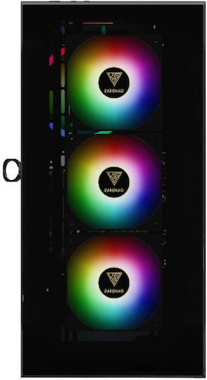 Gamdias Talos E2 Elite Gaming Midi Tower Computer Case with Window Panel and RGB Lighting Black