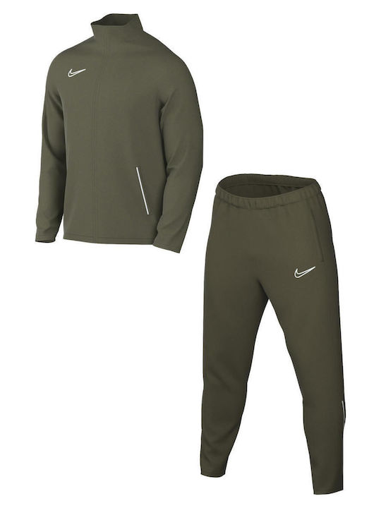 Academy 21 Ποδοσφαιρικό Σετ Φόρμας Dri-Fit Γυαλιστερό με Λάστιχο Χακί