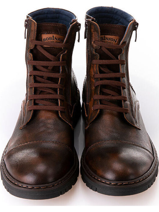 Leather Brown Men's Boots Anatomical