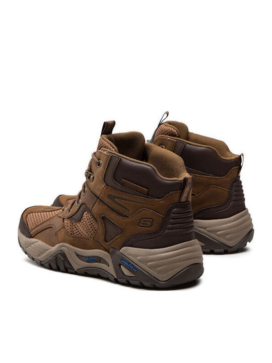 Skechers Percival Men's Hiking Shoes Waterproof Brown