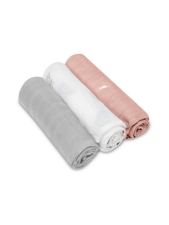 Lionelo Rainbow Swaddle Wraps Multicolour 70x70cm. 3pcs