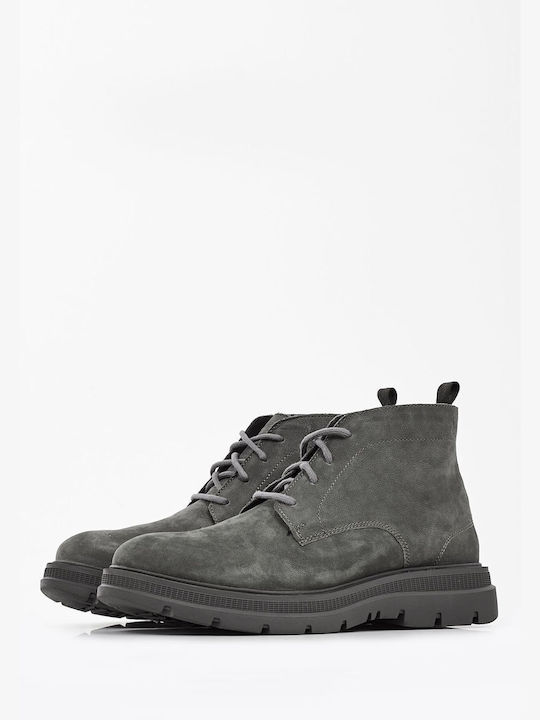 S.Oliver Men's Leather Boots Gray