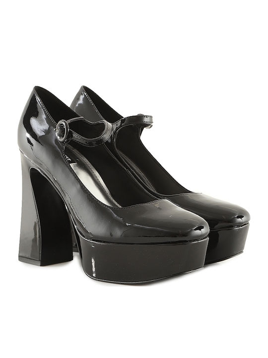 Nine West Pantofi Cu Toc Cu Barete Negri
