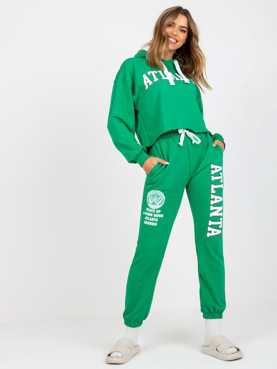 Ex Moda Set Women's Sweatpants Green