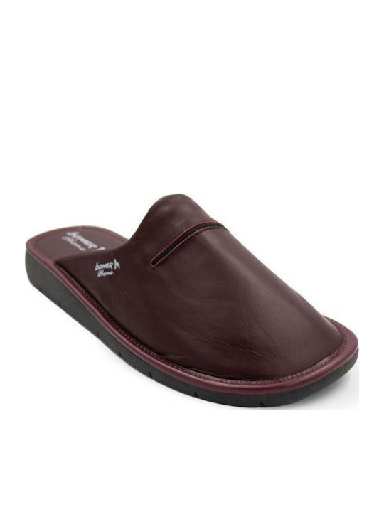 Papuci bărbați iarna Burgundy