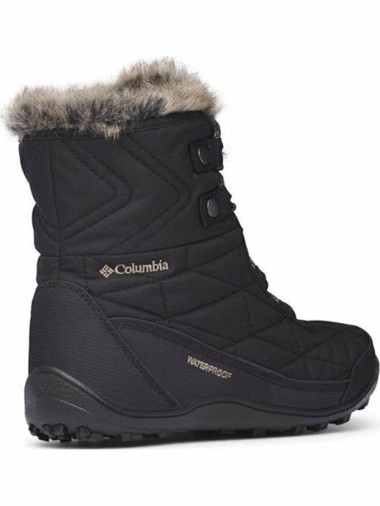 Minx Shorty III Damenstiefel mit Pelz Schwarz