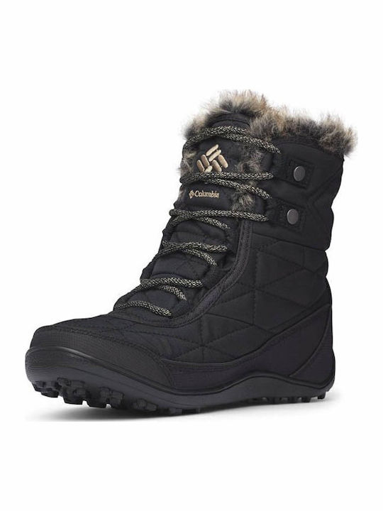 Minx Shorty III Damenstiefel mit Pelz Schwarz
