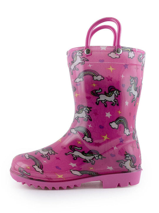 Kids Wellies Fuchsia