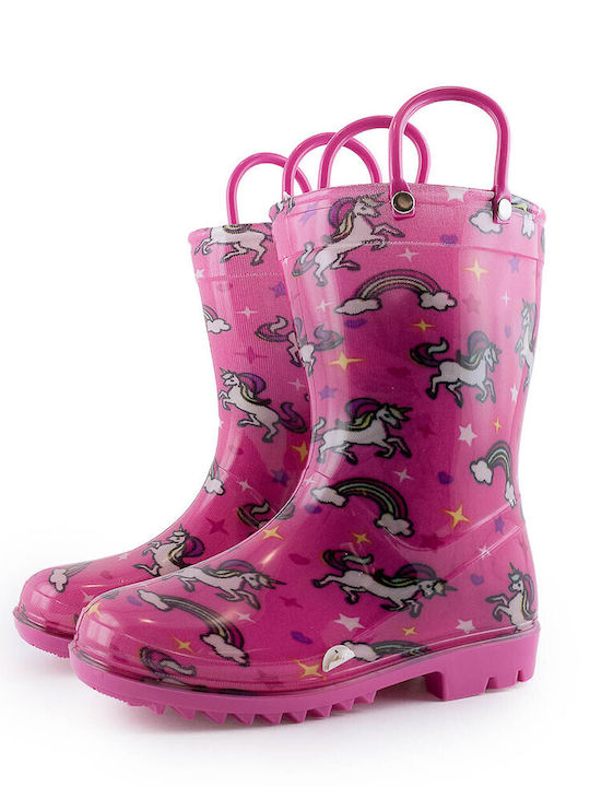 Love4shoes Kids Wellies Fuchsia